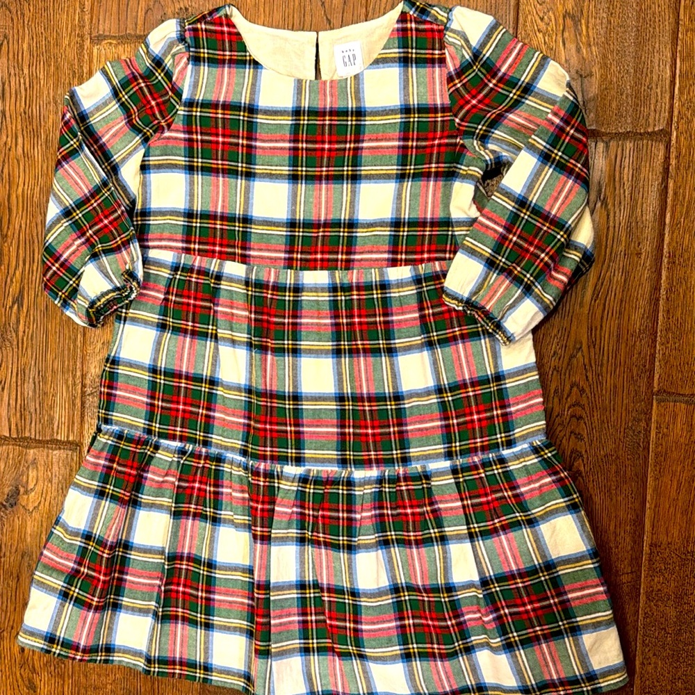 GAP Kids - Girls Holiday Plaid Dress - Size: 4T - Picture 2 of 4
